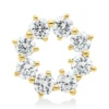 Anhänger aus 750 Gold Gelbgold 8 Brillanten 0,25ct W-SI 7,6x8,1mm