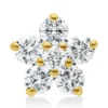 Anhänger aus 750 Gold Gelbgold 6 Brillanten 0,1ct W-SI 4,6x4,6mm