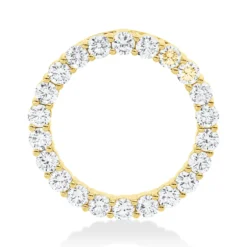 Anhänger aus 750 Gold Gelbgold 22 Brillanten 1,61ct TW-VSI/SI 22x21,9mm