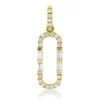 Anhänger aus 585 Gold Gelbgold 25 Diamanten 0,21ct W-SI/PI 21,7x6,3mm mit Öse