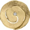 Anhänger aus 585 Gold Gelbgold eismatt mit Diamant Brillant 0,06Ct