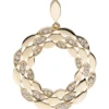 Anhänger aus 333 Gold Gelbgold mit 48 Zirkonia Ø26,2mm Halsschmuck Damen