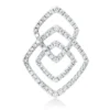 Anhänger aus 750 Gold Weißgold 78 Brillanten 0,71ct TW-SI 24,7x18mm