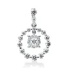 Anhänger aus 750 Gold Weißgold 27 Brillanten 0,66ct F-VSI 20,9x13,3mm mit Öse