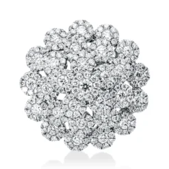 Anhänger aus 750 Gold Weißgold 251 Brillanten 0,85ct F-VSI 17,2x17,2mm