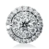 Anhänger aus 750 Gold Weißgold 28 Brillanten 0,51ct F-VSI 9,7x9,7mm