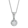 Anhänger aus 750 Gold Weißgold 28 Brillanten 0,33ct TW-SI 14,7x7,5mm mit Öse
