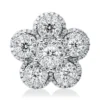 Anhänger aus 750 Gold Weißgold 120 Brillanten 1,17ct F-VSI 16,8x17,1mm