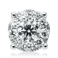 Anhänger aus 750 Gold Weißgold 10 Brillanten 0,35ct F-VSI 6,7x6,7mm