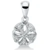 Anhänger aus 750 Gold Weißgold 6 Diamanten 0,31ct 13x7,3mm mit Öse