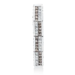 Anhänger aus 750 Gold Weißgold 78 Diamanten 1,3ct F-SI 31,3x5mm