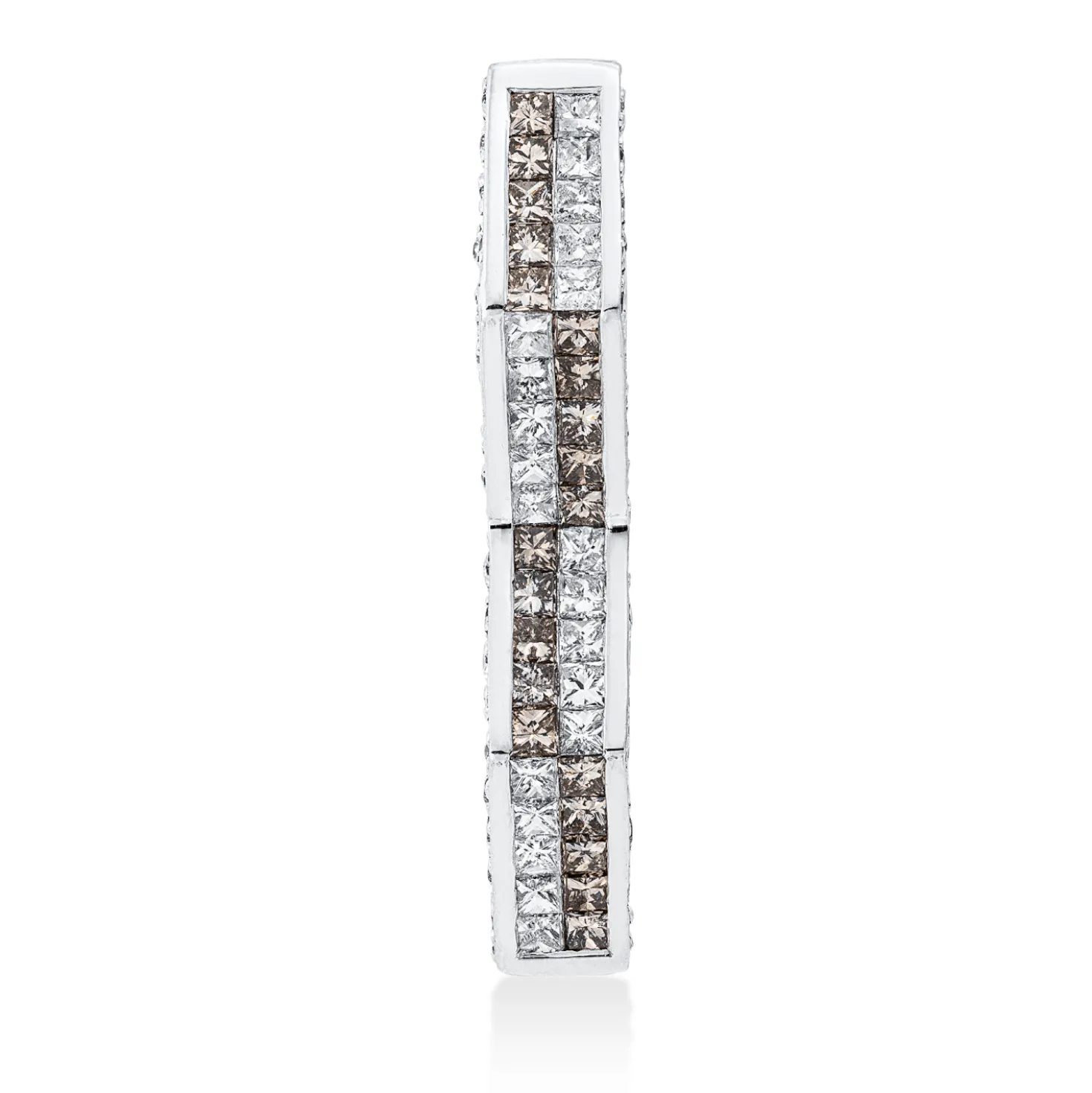 Anhänger aus 750 Gold Weißgold 78 Diamanten 1,3ct F-SI 31,3x5mm