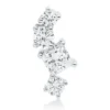 Anhänger aus 585 Gold Weißgold 4 Diamanten 0,55ct W-SI 13,3x5,5mm