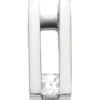 Anhänger aus 950 Platin mattiert mit Diamant Caree-Schliff 0,15 Ct. W-SI