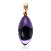 Anhänger aus 585 Rotgold Amethyst 6,26ct lila Brillant 0,01ct TW-SI 23x8,3mm