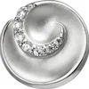Anhänger aus 925 Silber mattiert mit 7 Zirkonia Silberanhänger Halsschmuck