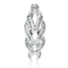 Anhänger aus 750 Weißgold 114 Diamanten Trapez-Schliff 1ct F-PI 33x12,6mm