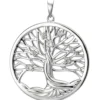 Anhänger Baum Lebensbaum aus 925 Silber mit 7 Zirkonia Halsschmuck