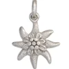 Anhänger Blume Edelweiß aus 925 echt Silber rhodiniert Halsschmuck Damen