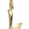 Anhänger Buchstabe L 375 Gold Gelbgold 14,2x7,8mm Halsschmuck Buchstabenanhänger