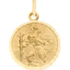 Anhänger Christophorus Medaille Ø 16,1mm aus 333 Gold Gelbgold mattiert
