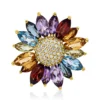Anhänger 750 Gelbgold 16 Farbsteine 5,2ct mehrfarbig 49 Brillanten 0,22ct TW-SI