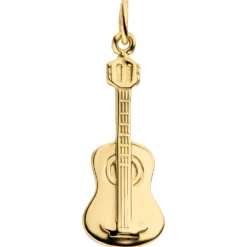 Anhänger Gitarre aus 333 Gold Gelbgold 24,6x9,4mm Goldanhänger Musik