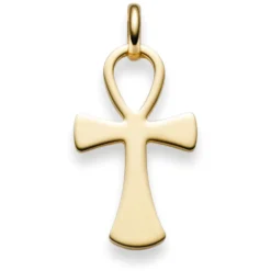 Anhänger ägyptisches Kreuz Ankh Leben & Wiedergeburt 585 Gold Gelbgold 31x15mm