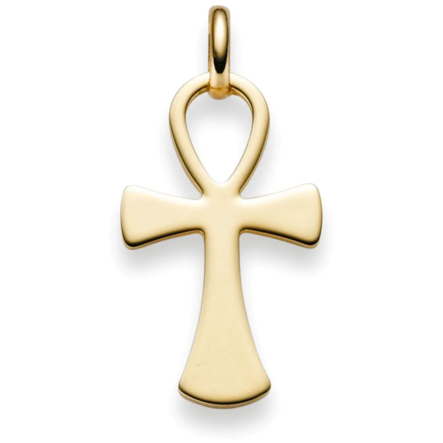 Anhänger ägyptisches Kreuz Ankh Leben & Wiedergeburt 585 Gold Gelbgold 31x15mm