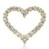 Anhänger Herz aus 585 Gelbgold 22 Brillanten 0,52ct W-SI/PI 13,7x15,6mm