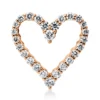 Anhänger Herz aus 750 Gold Rotgold 26 Diamanten 0,31ct TW-SI 13,4x13mm