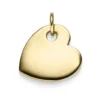 Anhänger Herz Herzchen für Gravur Gravurplatte 19,5x18mm 585 Gold Gelbgold flach