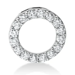 Anhänger Kreis aus 750 Weißgold 16 Brillanten 0,87ct TW-SI Ø15,3mm