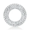 Anhänger Kreis aus 750 Weißgold 85 Brillanten 0,84ct TW-SI Ø16,8mm