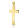 Anhänger Kreuz aus 750 Gelbgold 99 Diamanten 0,56ct F-VVS 46,7x22,7mm