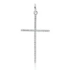 Anhänger Kreuz aus 750 Gold Weißgold 40 Brillanten 0,12ct TW-SI 30x15mm