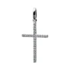 Anhänger Kreuz aus 750 Weißgold 27 Brillanten 0,06ct TW-VSI/SI 15,9x10,8mm