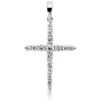 Anhänger Kreuz aus 750 Weißgold 16 Brillanten 0,28ct TW-SI 21,9x13,8mm mit Öse