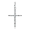 Anhänger Kreuz aus 750 Weißgold 20 Brillanten 0,07ct W-SI 16,5x8,9mm mit Öse