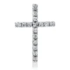 Anhänger Kreuz aus 585 Weißgold 16 Brillanten 0,1ct W-SI 14,3x9,7mm