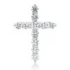 Anhänger Kreuz aus 750 Weißgold 11 Brillanten 1,58ct TW-SI 26x18,8mm