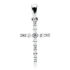 Anhänger Kreuz aus 750 Weißgold 11 Diamanten 0,26ct TW-VSI/SI 23,3x12,1mm
