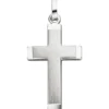 Anhänger Kreuz Kreuzanhänger Silberanhänger Silberkreuz 28,4x15,5mm, 925 Silber