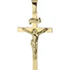 Anhänger Kreuz mit Jesus 333 Gold Gelbgold 26x15mm Goldkreuz Korpus INRI