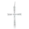 Anhänger Kreuz 750 Weißgold 25 Diamanten Fanatsy-Schliff 0,49ct TW-SI 26,8x15,8mm