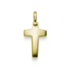 Anhänger Kreuz 22x10mm aus 585 Gold Gelbgold Halsschmuck schlicht massiv