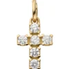 Anhänger Kreuz 14x9mm aus 375 Gold Gelbgold mit 6 Zirkonia