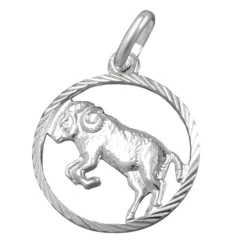 Anhänger 15mm Silberanhänger Sternzeichen Widder 925 Echtsilber für Damen