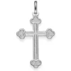 Anhänger Orthodoxes Kreuz 35x20,5mm 585 Gold Weißgold Kleeblatt-Kreuz
