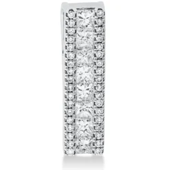 Anhänger Rechteck aus 750 Gold Weißgold 44 Diamanten 0,69ct 19,2x5mm